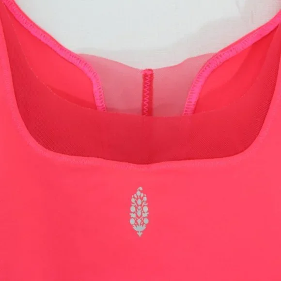 Free People Movement Mesh Hot Pink Crop Top - Picture 7 of 7